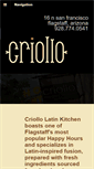 Mobile Screenshot of criollolatinkitchen.com
